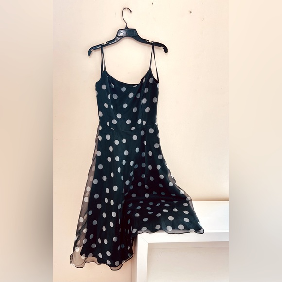 Eliza J Dresses & Skirts - Eliza J Pretty Woman Black Polka Dot Dress